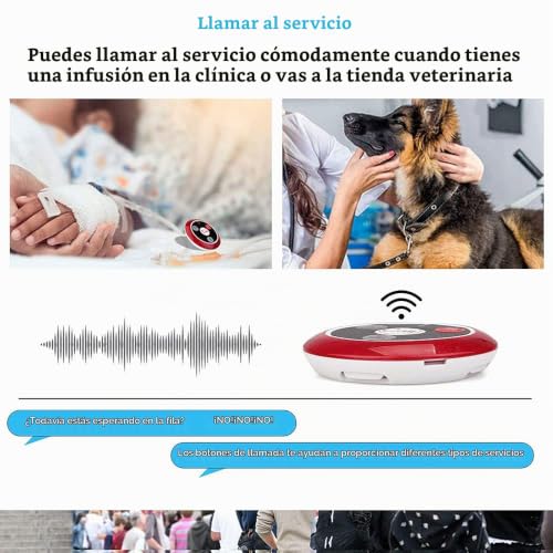 Miniatura 3 de Retekess T117 Sistema De Buscapersonas, Botón De Llamada Inalámbrico, 4 Teclas De Función, Resistente Al Agua, Para Reloj T114 Screen Td106 O Reloj T128, Restaurante, Hotel, Bar 5 Botones De Llamada