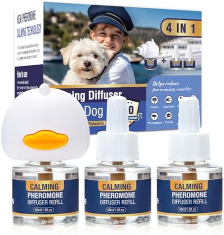 Dog Pheromone Calming Diffuser 4 In 1 Appeasing Pet Pheromones Diffuser ...