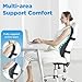 Teemour High Back Support Pillow for Office Chair, Fully Support Back Cushion - Memory Foam Lumbar Support Pillow for Offfice Chair, Desk, Gaming Chair, Promotes Posture Pain Relief Adjustable Straps