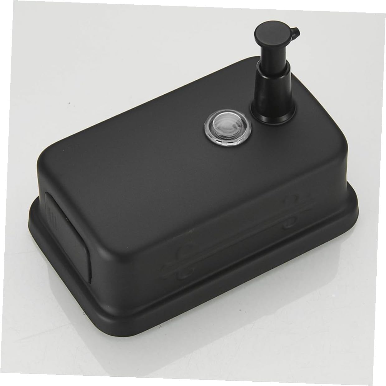 Wandseifenspender 800ml aus Edelstahl in Schwarz, 1 Stück