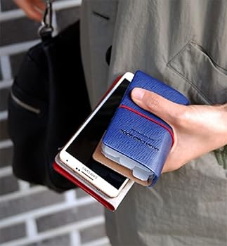 メール便指定可能 ビジネスバッグ型名刺入れ カードケース 革ひも付き