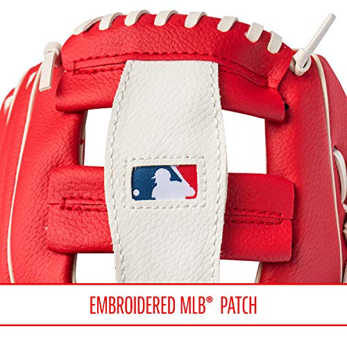 Franklin Sports MLB Youth Teeball Glove and Ball Set - Kids Los Angeles Angels Baseball and Teeball Glove and Ball - Perfect First Kids Glove - 9.5" - image 7