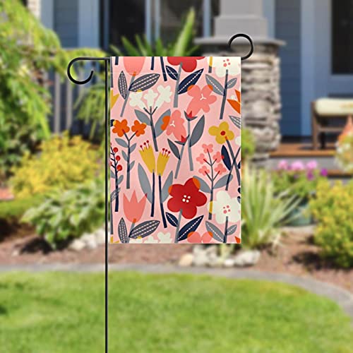 Drapeau de jardin de bienvenue 30x45 cm en polyester double face