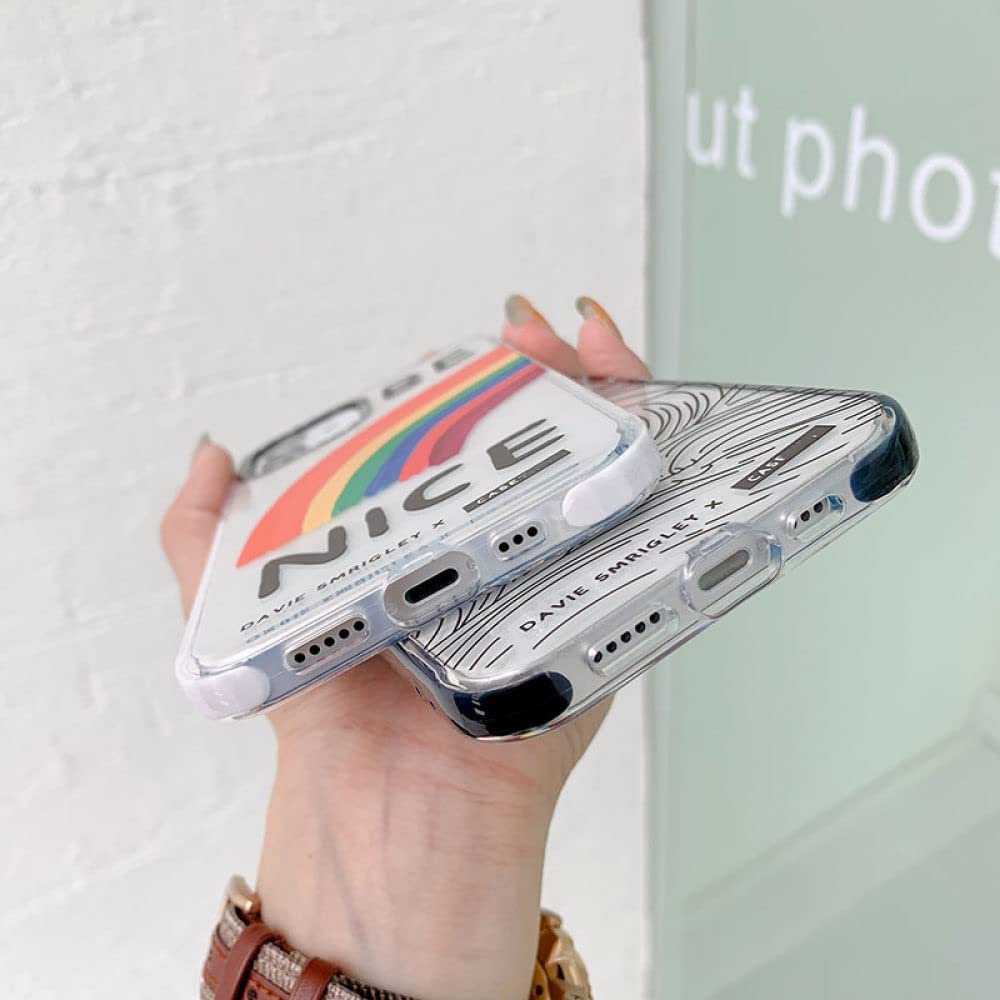 Cute Rainbow Fashion Shockproof Phone Case For iPhone 13 12 11 Pro