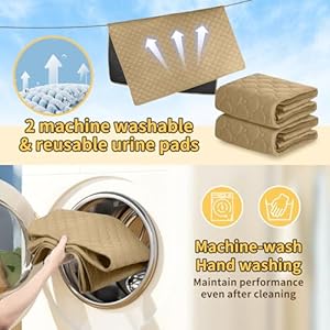 Reusable Dog Training Pads 2 Pack 2739 3559 Inch Pee Pad Potty Pads Dog Mat Washable Quick Absorbent Pads for Puppiesdogscats Nonslip Mat Grip Prevents Slipping Bunching coffee Xl  Cucciolini Doodles Reusable dog training pads 2 pack 2739 3559 inch pee pad potty pads dog mat washable quick absorbent pads for puppiesdogscats non slip mat grip prevents slipping bunching coffee xl   cucciolini doodles