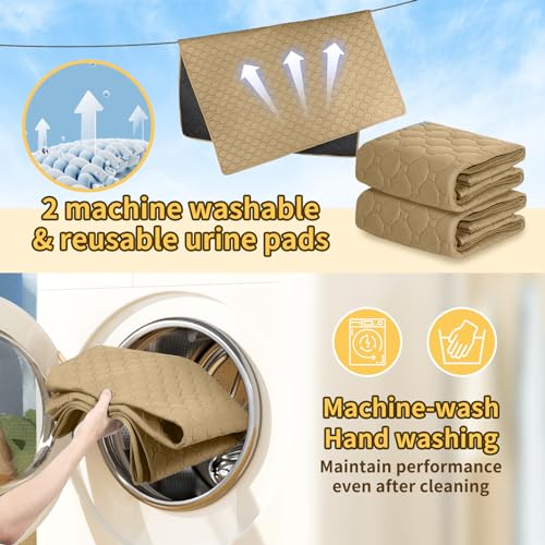 Reusable Dog Training Pads 2 Pack 2739 3559 Inch Pee Pad Potty Pads Dog Mat Washable Quick Absorbent Pads for Puppiesdogscats Nonslip Mat Grip Prevents Slipping Bunching coffee Xl  Cucciolini Doodles Reusable dog training pads 2 pack 2739 3559 inch pee pad potty pads dog mat washable quick absorbent pads for puppiesdogscats non slip mat grip prevents slipping bunching coffee xl   cucciolini doodles