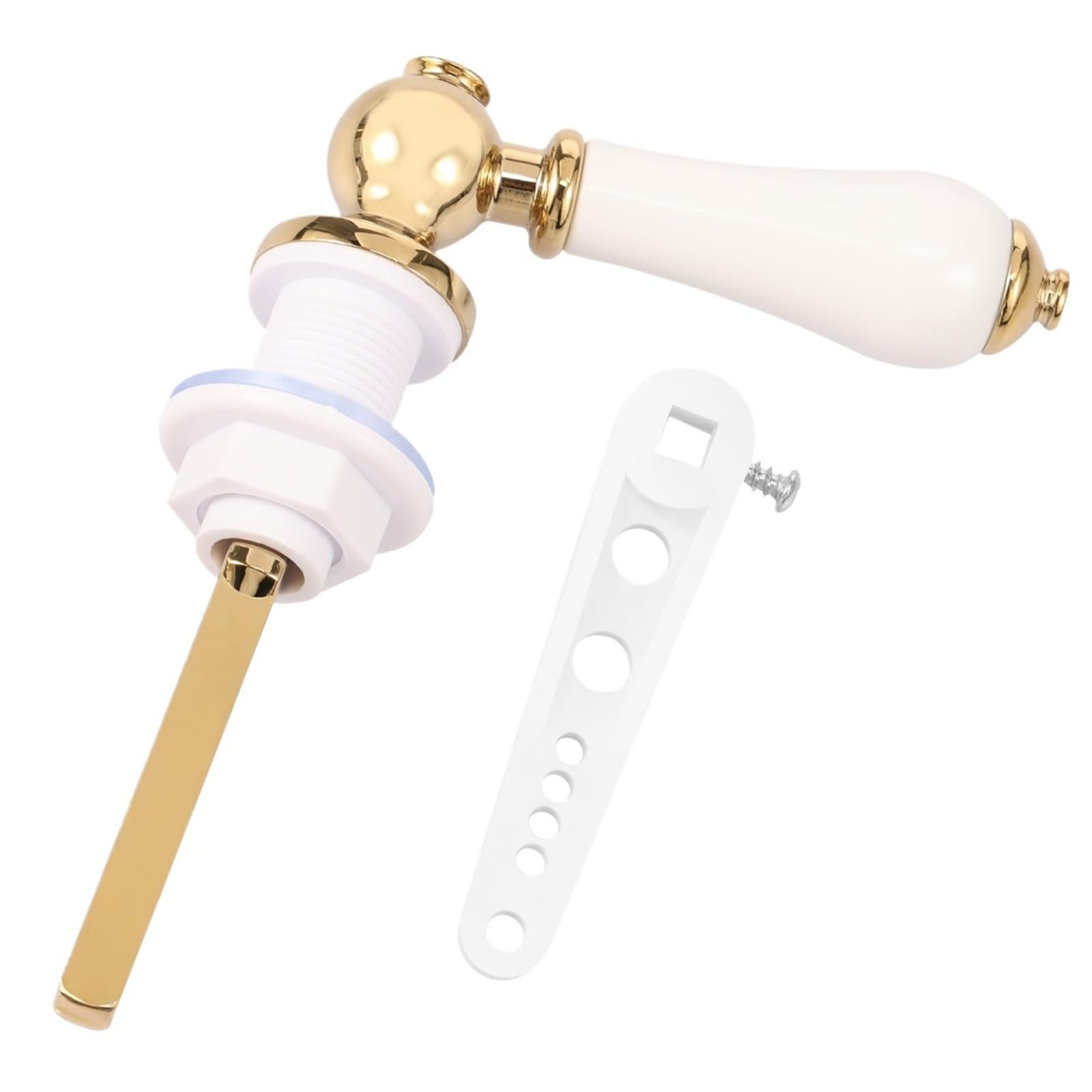 Ygleeuli White Toilet Handles Flush Lever Toilet Flush Handle Replacement