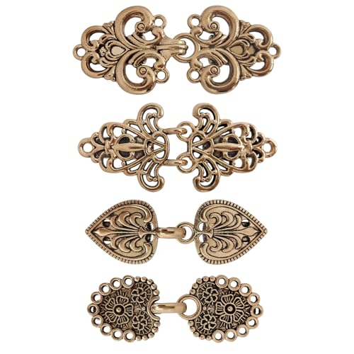 Image of CLINTT Exquisite Retro Sweater Twirl Clips, Cape Cloak Fasteners for Dresses, Stylish Cardigan Clips