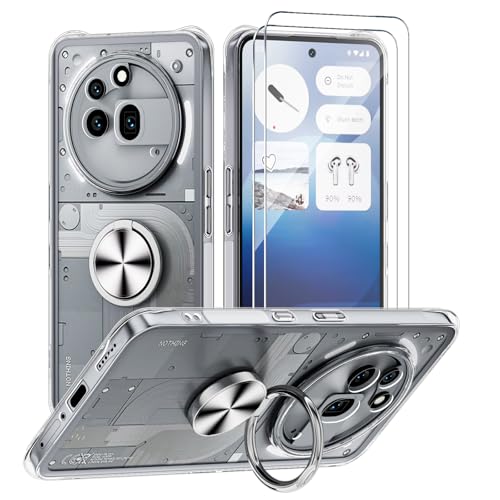 Coque etui Nothing Phone 3a Pro avec anneau béquille et housse protection transparente TPU