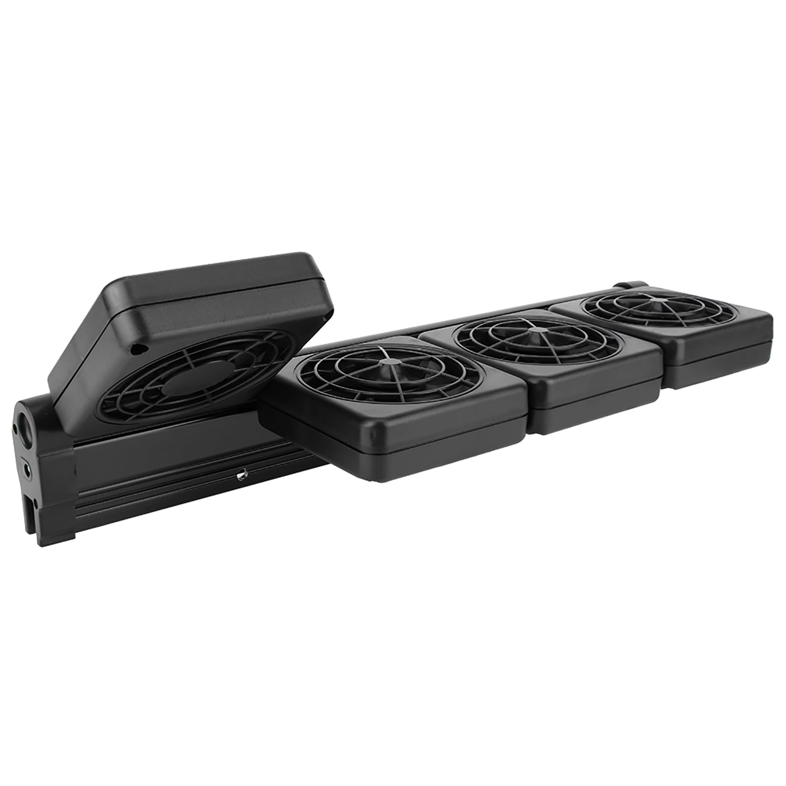 FILFEEL Ventilador de refrigeración eficiente para acuario con velocidad del viento para una fácil instalación en tanques de peces (4 cabezales)