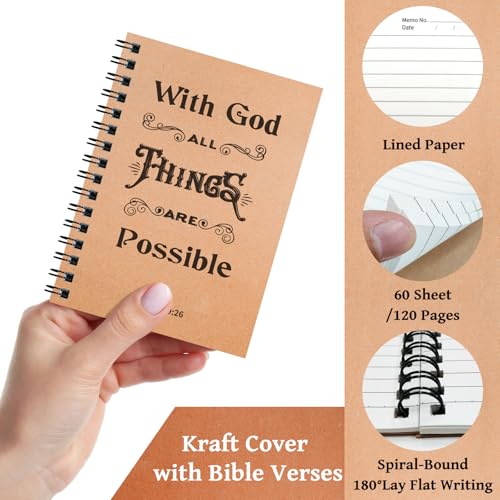 Carnets chrétiens à spirale de poche pour groupes d'étude de la Bible - 5