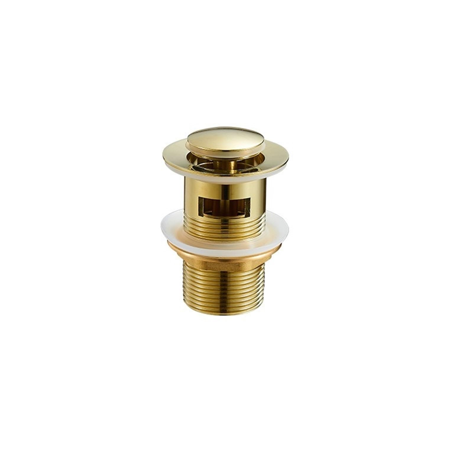Tappo Lavandino Bagno Pulsante di scarico pop-up dorato Lavandino del bagno Scolapiatti Sifone Tappo Rubinetto for lavabo Accessorio Tubo for Nero per Il Foro di drenaggio(Gold4)