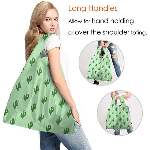 Image of BeeGreen Rolled Up Grocery Bags Reusable Shopping Bags Foldable for Groceries