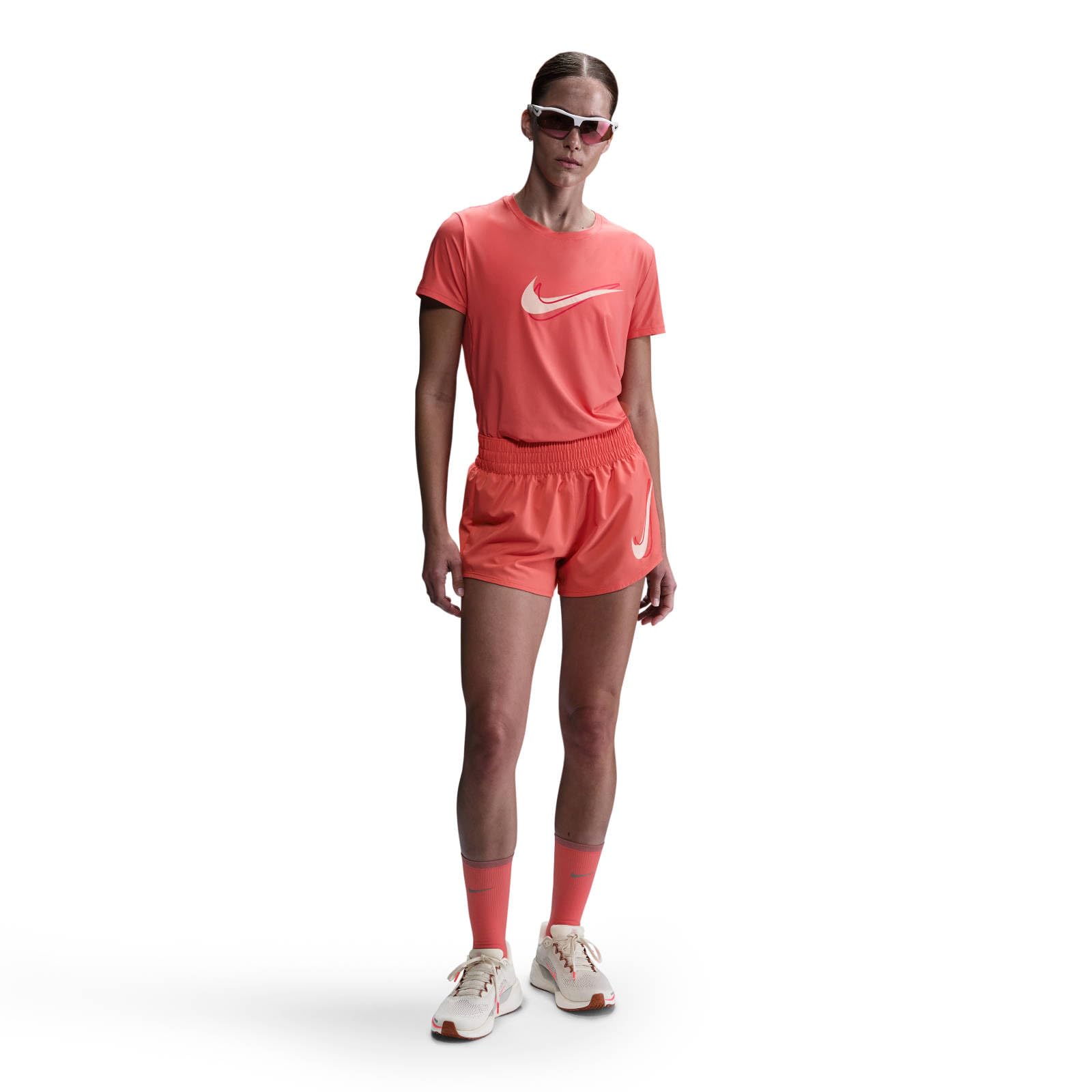 NIKE One Pantalón Corto de Running de Talle Medio con Malla Interior Dri-fit - Mujer - Shorts Mujer