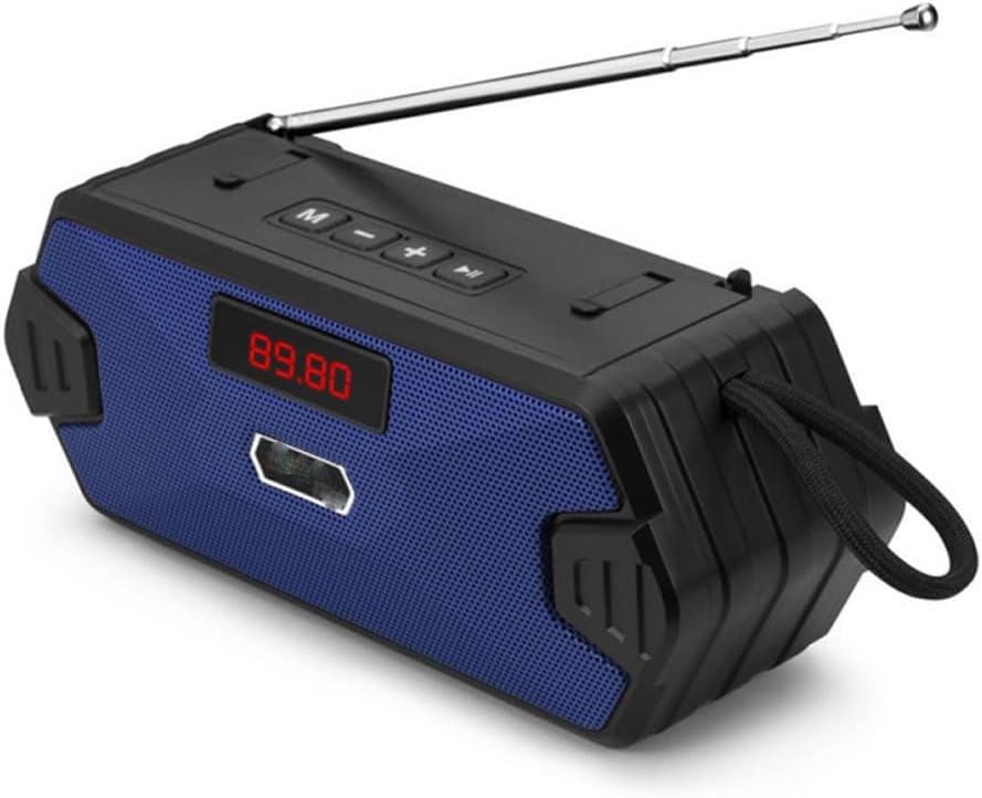 Portable Speakers with FM Radio Outdoor Super Bass Column Audio