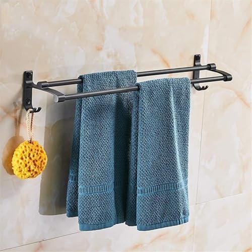 Porte-serviette double barre espace aluminium à séchage rapide - 7