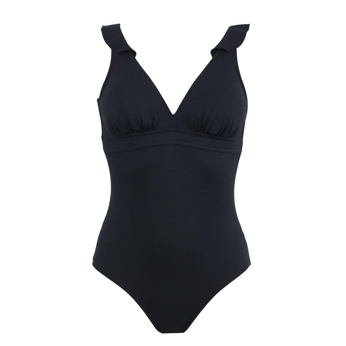 Maillot de Bain 1 pièce Coques Amovibles Bellagio - Noir - Marque Française - Haute Qualité