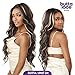 Sensationnel Butta Lace Wigs - Unit 34 Extra Wide 5 Inch Deep Parting Synthetic Preplucked Hairline Glueless Lacefront (FLAMBOYAGEMOCHA)