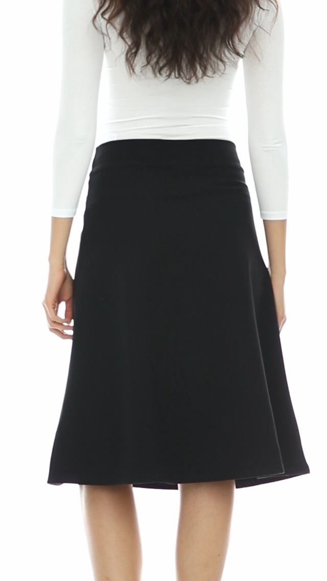 Amazon.com: BGDK Midi Skirt for Women - Knee Length Circle Skater