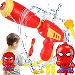JONEG Toys for 3+ Year Old Boys: Water Gun Backpack for Kids Gifts for Age 3 4 5 6 7 8 Years Old Kids Birthday Presents Toy Summer Garden Pool Water Pistol Super Soaker Water Blaster
