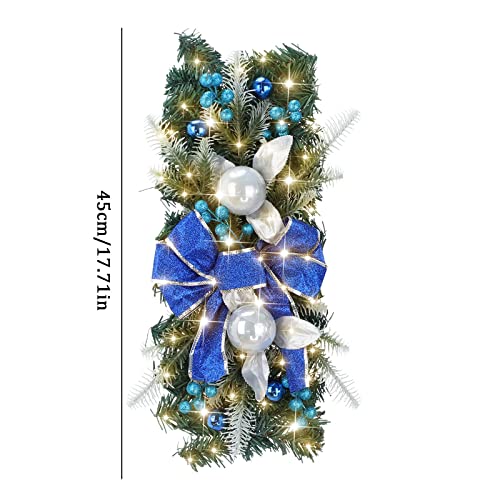 Couronnes de Noël décoration extérieure et intérieure sans fil lumineuse - 6