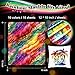 HTVSTD Rainbow Marble Patterned Heat Transfer Vinyl-10sheets 12'' x 10'' Metallic Gold Foil Waterproof HTV for DIY Fashion