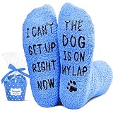 HAPPYPOP Dog Dad Gifts for Men - Funny Lover Gifts, Fuzzy Socks for Father Husband Him
