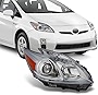 AKKON - For 2010-2011 Toyota Prius Halogen Type Clear Front Headlight Passenger Right Side Head Lamp Replacement