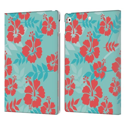 Étui portefeuille iPad 10.2 cuir housse protection tablette motifs fleurs
