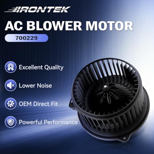 Image of IRONTEK HVAC Heater Blower Motor Fan 700229 Fit for Hyundai 2010-2013 Genesis Coupe 2.0L 3.8L, for Kia 2009-2011 Borrego 3.8L 4.6L / 2006-2011 Rio(Rio5) 1.6L 75875 PM9359 971131G000 97114-4D050