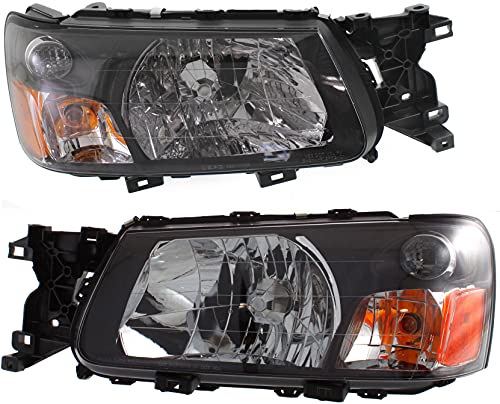 Garage-Pro Driver and Passenger Side Headlight for Subaru Forester 2005