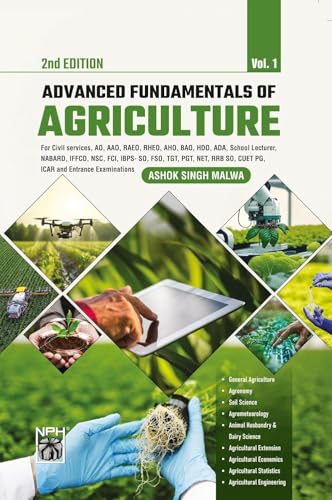 Image of Advanced Fundamentals of Agriculture - Ashok Singh Malwa - Vol 1 and 2 - Combo Set of 2 Books - 2nd Edition - For 2026 Exams