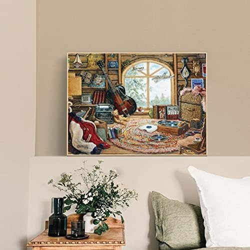 Miniatura 2 de Rompecabezas de 500 piezas para adultos, sala de arte de 20.5 x 15 pulgadas, 500 piezas grandes para niños y adultos, rompecabezas de Navidad, 500