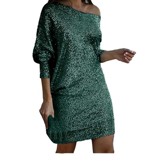 Cihdmfb Paillettenkleid Damen Elegant...