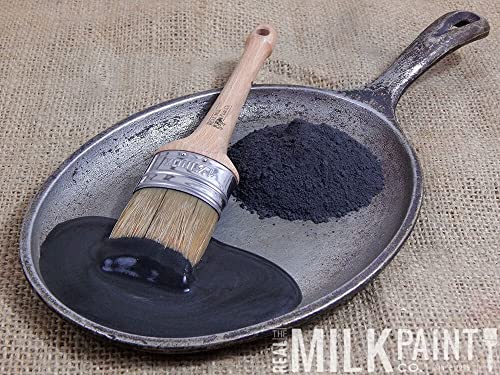 Real Milk Paint (Quart (32 Oz), Black Wood Paint For Furniture, Matte Paint For Cabinets, Walls, Brick, And Stone, Water Based Organic, No Voc, Arabian Night, 1 Quart #TOP1