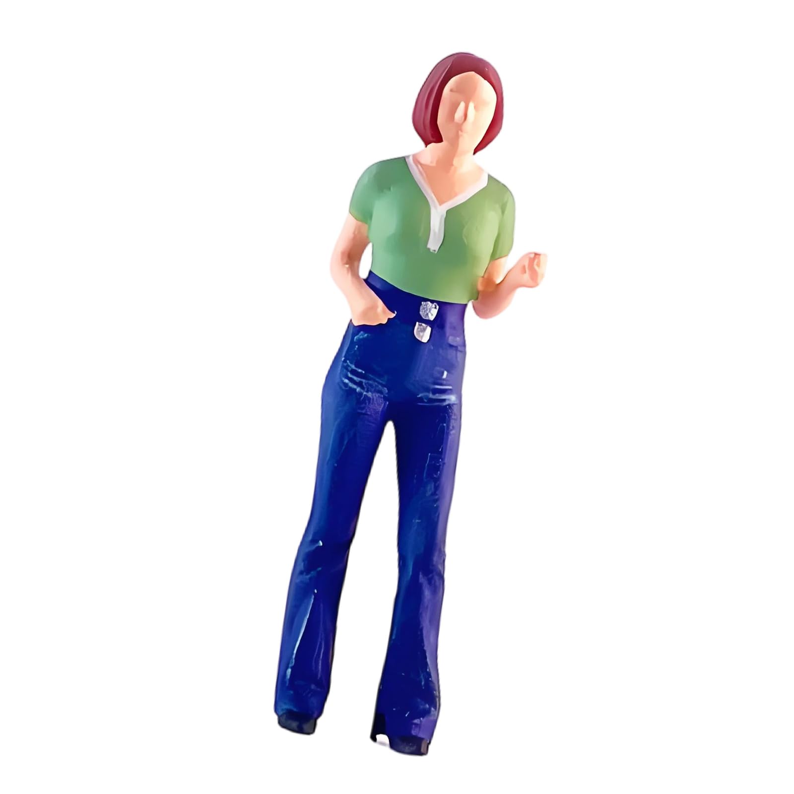 Msioytog Realistic Women Figures Model for Architectural Displays Dioramas Props 1: 64 Scale Hand Painted Miniature People Figures Women Model