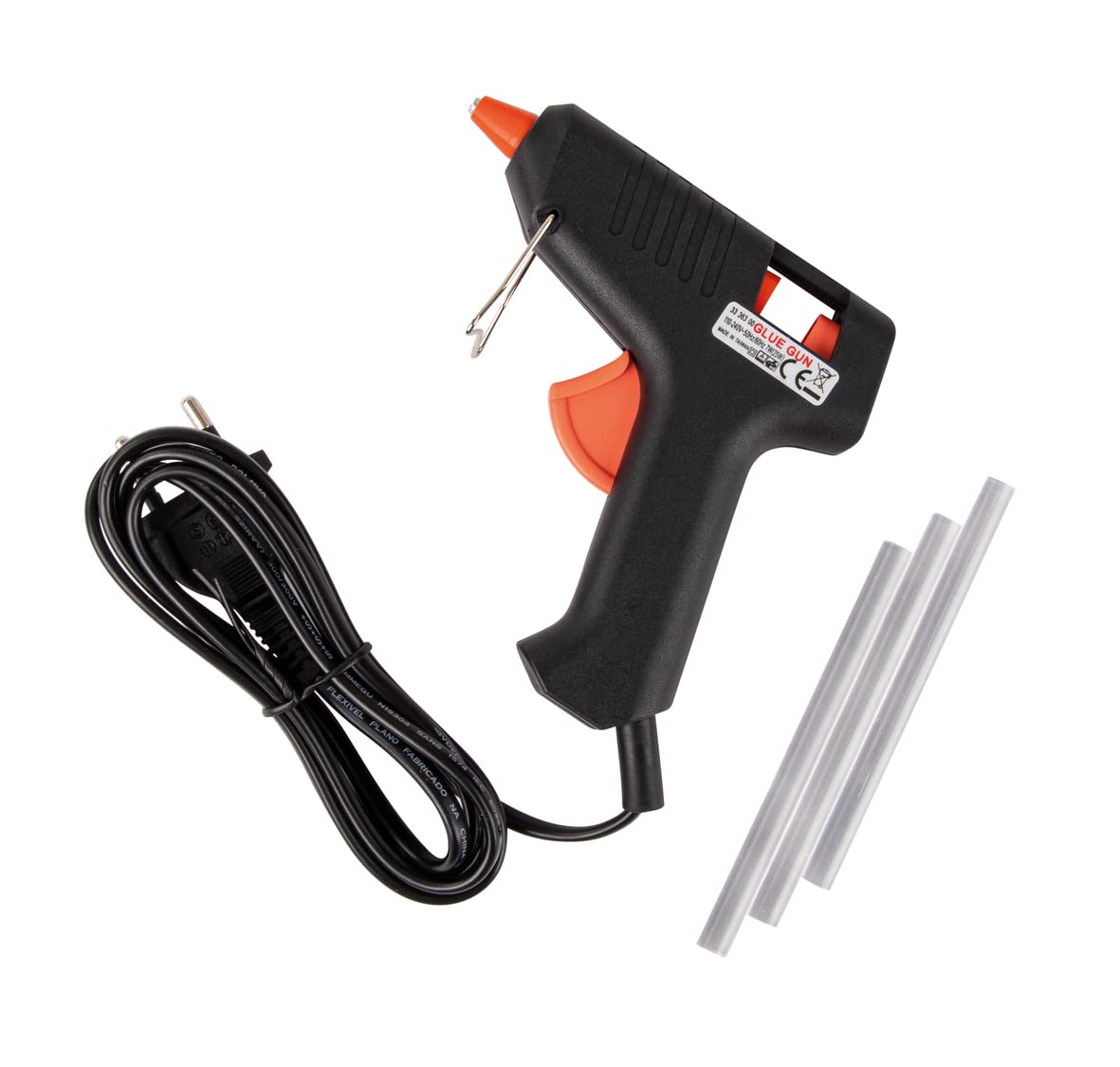 RAYHER 3336300 Mini Hot Melt Glue Gun 11 x 11 cm, Black Plastic, Red, 20.5 x 13.5 x 5.5 cm