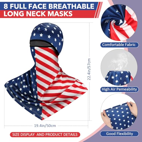 Image of Balaclava Full Face Masks Summer Balaclava Long Face and Neck Cover Breathable Sun Protection for Men Women