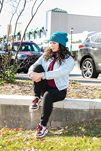 Funky Junque Oversized Slouchy Beanie - Teal #TOP5