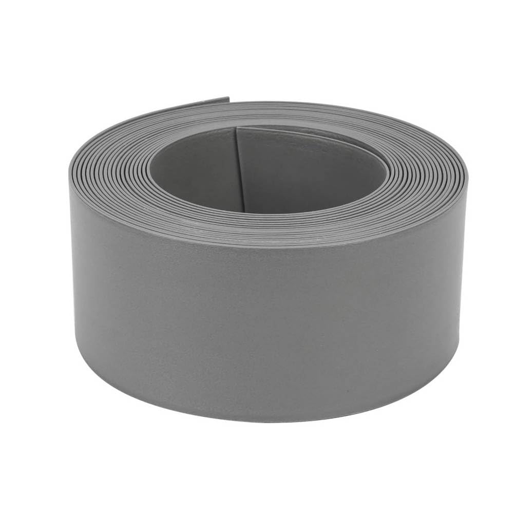 D-​WORK - Bordure De Jardin Flexible Gris Anthracite 10m x 15cm - PE Résistant 3mm Anti UV - Séparation Allée, Pelouse, Massif Et Jardin Extérieur