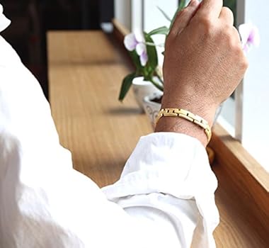 Amazon | [プリマゴールド] 純金 メンズ 純金ブレスレット 長21cm K24