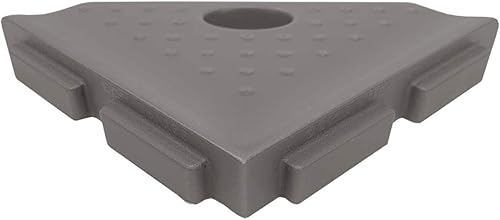 Miniatura 6 de Questech Estante de ducha esquinero de 8 pulgadas y reposapiés de 5 pulgadas, con ajuste geográfico para nueva construcción, níquel cepillado