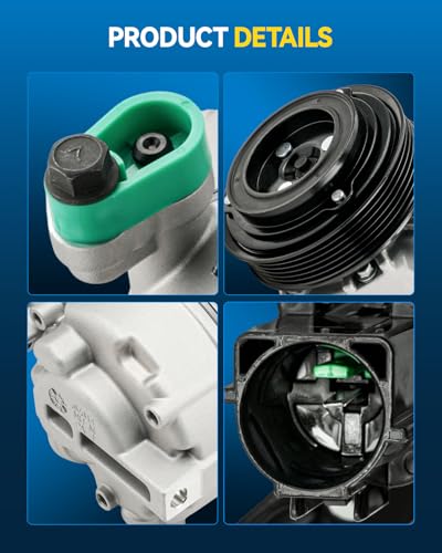 Image of PHILTOP 4716082 Air Conditioner AC Compressor with Clutch for Kia Forte 2014-2018,Forte5 2014-2018 2.0L,Forte Koup 2014-2016 2L, Hyundai Elantra 2014-2017 2.0L,Elantra GT 2014-2017,Coupe 2014