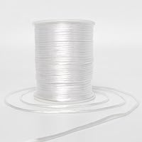 Vista 16 de 2 mm 330 Pies de Cordón de Nylon Satinado para Hacer Joyería, Pulseras, Collares, Hilo para Enhebrar, Rattail, Macramé, Kumihimo, Nudo Chino