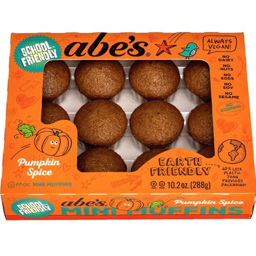 Abe's Vegan Mini Muffins 12 Pack Pumpkin Spice, 10 Oz