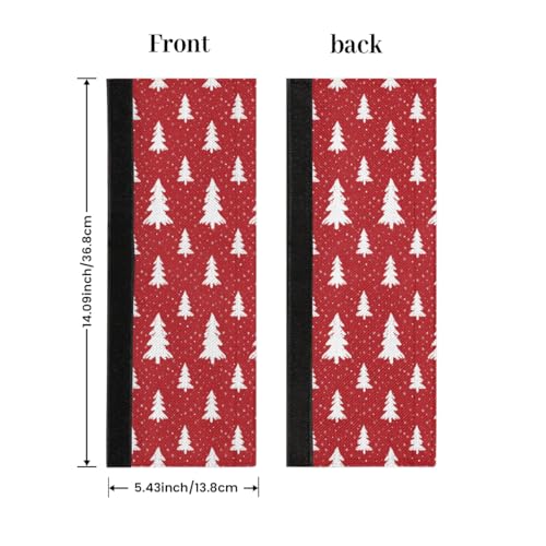 Image of Pardick Christmas Refrigerator Door Handle Covers Set of 2, Christmas Tree Fridge Handle Cover Washable Fridge Dishwasher Oven Door Decor Protector Handle Cover, Keep Your Kitchen Appliance Clean