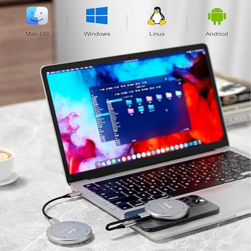 Image of YMY Portable Magnetic External SSD 1TB, 10Gbps Ultra Speed External Solid State Drive, USB C SSD for Storage and Backup Compatible with Laptop, Mac, TV, iPhone 15 Pro, Type C Smartphones etc