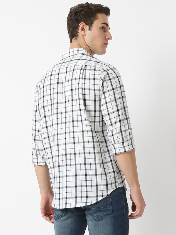 Image of Mens Striped Slim Fit Cotton Casual Shirt | Full Sleeves Mens Shirts | Stylish Shirt for Men