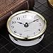 Hicarer 3-1/8 Inch (80 mm) Quartz Clock Insert Fit-up/Insert with Arabic Numeral, Gold Trim, Quartz Movement