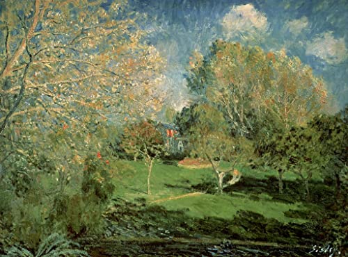 Tableau Toile Alfred Sisley Le Jardin de la Famille Hoschedé 60x90cm
